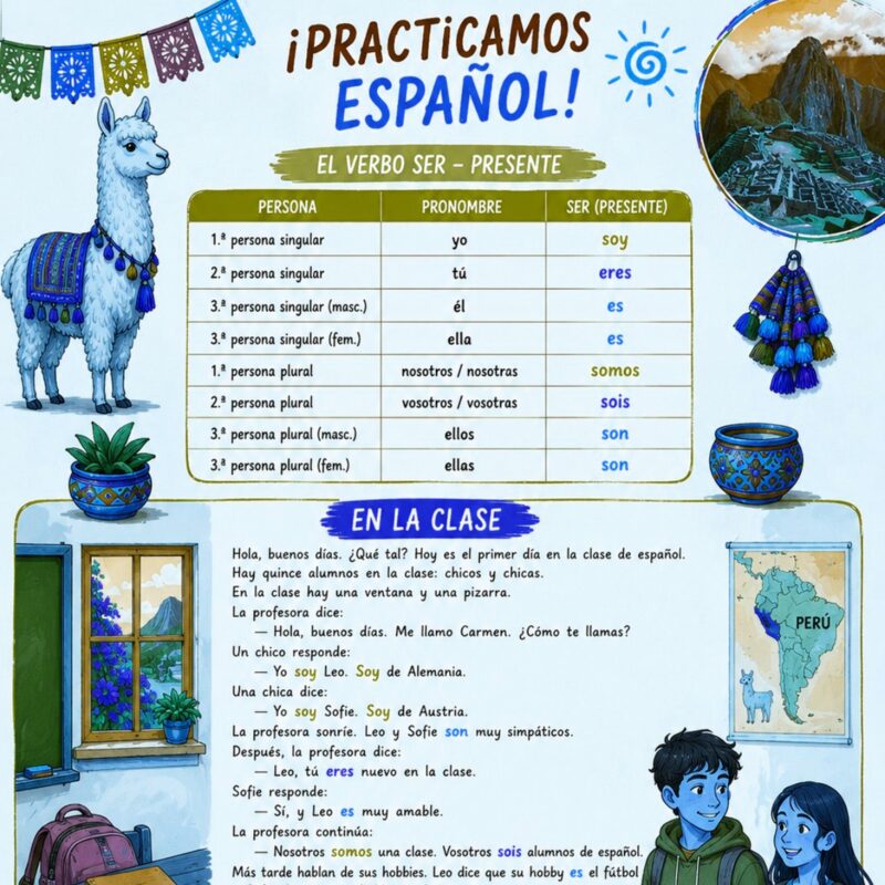 Practicamos Español: El Verbo Ser - Presente