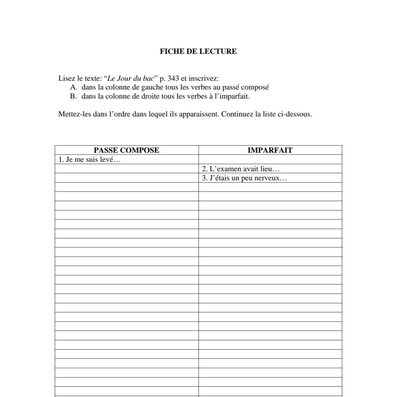 French II:  - Le jour du bac