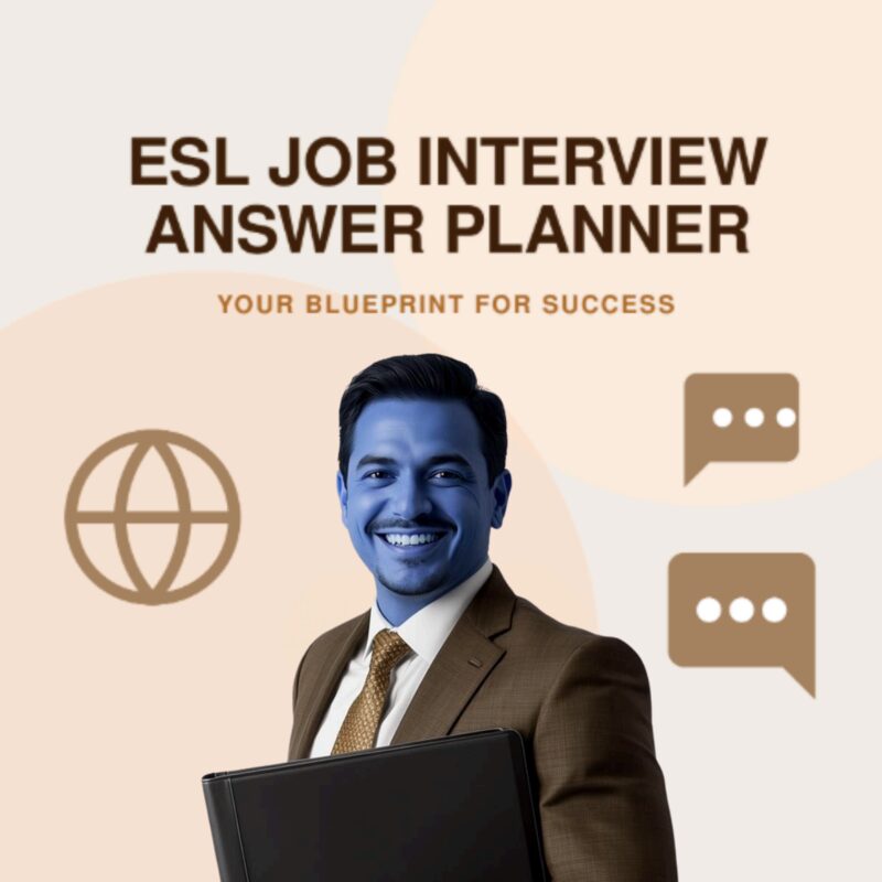 ESL Job Interview Answer Planner