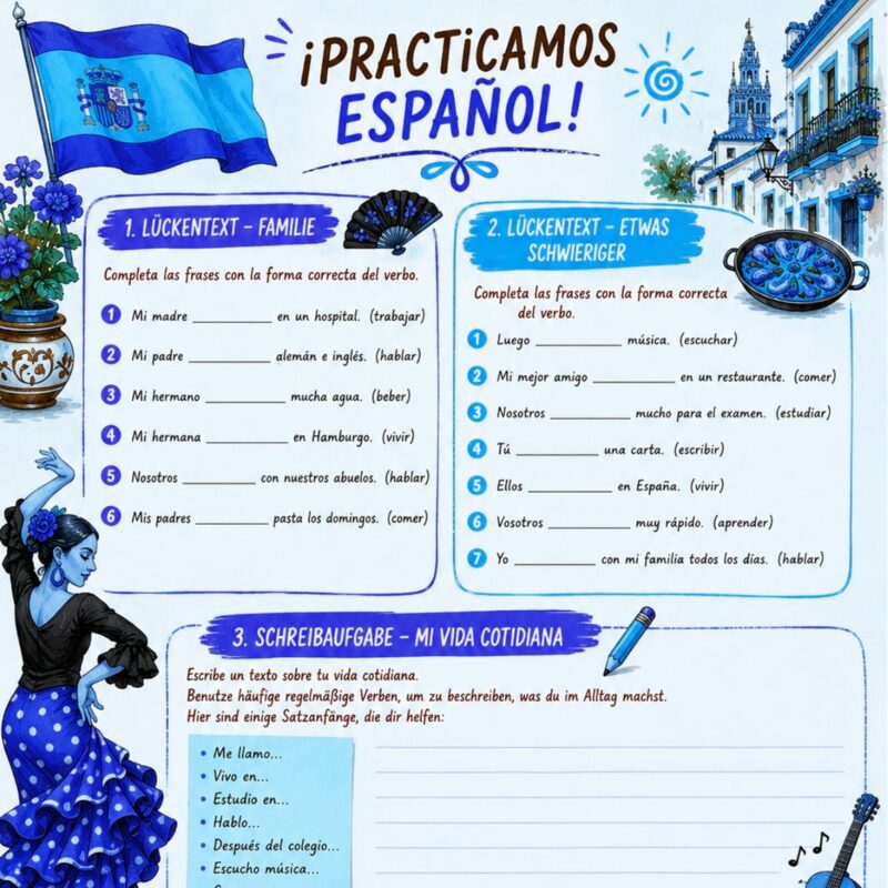 Practicamos Español! - Present Tense Verb Practice