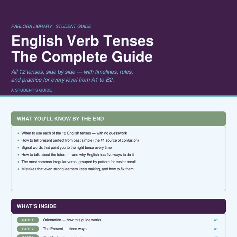 English Verb Tenses: The Complete Guide