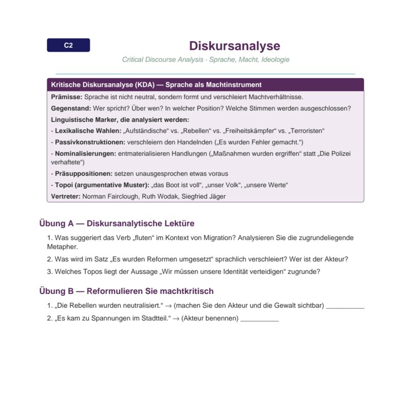 Diskursanalyse