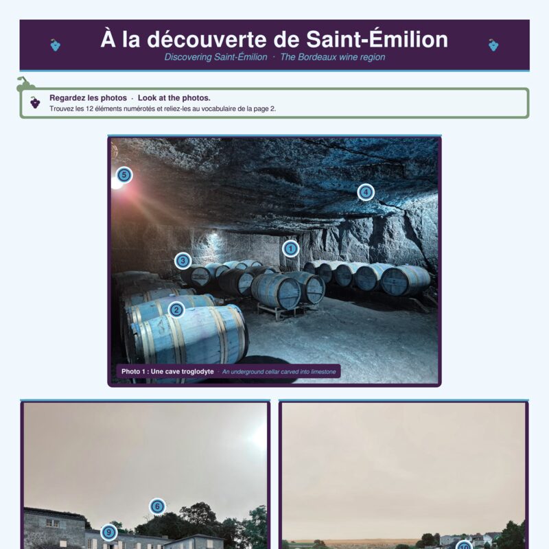 Discovering Saint-Émilion: Vocabulary & Discussion
